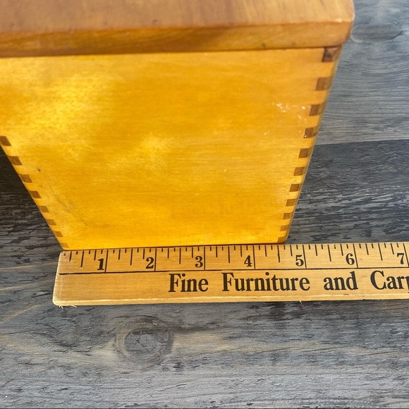 Vintage set of 2 Woodpecker wood ware Canister - Picture 10 of 12